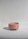 Davi Round Footed Serving Bowl Small Pink