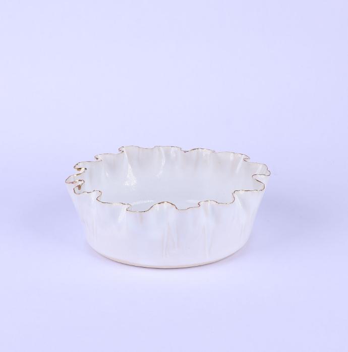 Ceramic Fluffy Small white