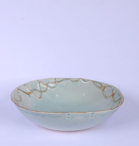 Ceramic Circle Deep Bowl Celadon