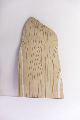 Frenchie Wood platter Large